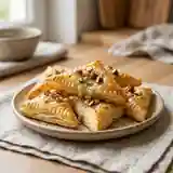 Feuilletés croustillants Roquefort et Amandes