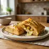 Feuilletés fondants chèvre, pomme et miel