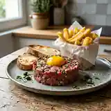 Filet Américain à la Belge : Tartare de Bœuf Traditionnel