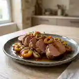 Filet de porc aux mirabelles caramélisées : recette gourmande et facile
