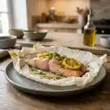 Filet de saumon en papillote : recette facile et savoureuse