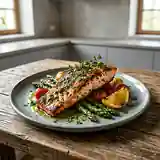 Filet de truite rôti aux herbes fraîches et citron