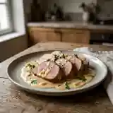 Filet mignon de porc fondant au maroilles : recette gourmande d'Eva