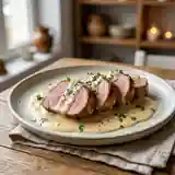 Filet mignon fondant à la bière Jenlain et au maroilles