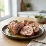 Filet mignon rôti aux deux farces gourmandes