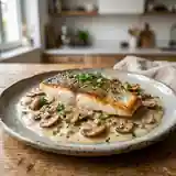 Filets de daurade à la forestière : recette savoureuse aux champignons