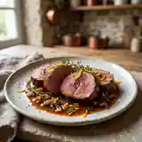 Filet de marcassin acidulé orange et citron