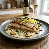 Filets de sandre au Riesling et champignons : recette gourmande et raffinée