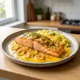 Filets de saumon aux échalotes et safran : recette savoureuse et raffinée