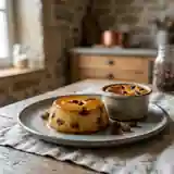 Flan au rhum et raisins secs fondant