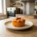 Flan fondant aux poivrons rouges rôtis
