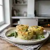 Flan onctueux aux asperges vertes et sauce béchamel maison