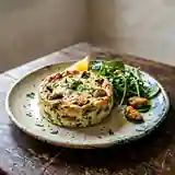Flan savoureux de moules aux champignons