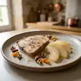 Foie gras aux fruits secs et poires au sirop : recette gourmande et raffinée