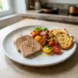 Foie Gras Express au Micro-Ondes et Croustillant d'Été