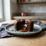 Fondant au caramel et chocolat intense