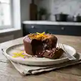 Fondant au chocolat noir et zestes d'orange : dessert gourmand et fondant