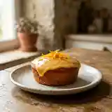 Fondant moelleux à l'orange avec glaçage acidulé à l'orange