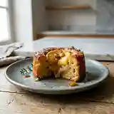 Fondant moelleux aux pommes Golden caramélisées