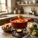 Fondue à la tomate savoureuse et facile pour une personne