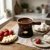 Fondue au chocolat gourmande pour une personne