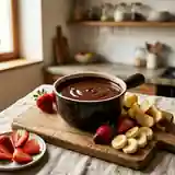 Fondue au chocolat maison gourmande pour une personne