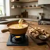 Fondue Italienne Savoureuse au Fromage et Vin Blanc