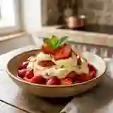 Fraises au mascarpone crémeux et vanillé