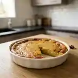 Galette-flan fondante à la banane et parfum d'anis