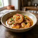 Gambas à l'armoricaine et bisque de homard : recette gourmande et raffinée