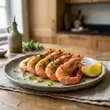 Gambas grillées au gros sel parfumé
