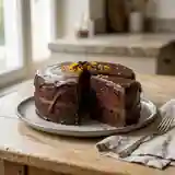 Gâteau à étages moelleux orange et chocolat noir