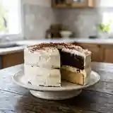 Gâteau à étages vanille et chocolat gourmand