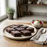Gâteau au chocolat en losanges fondant et gourmand