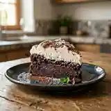 Gâteau au chocolat glacé fondant et gourmand