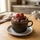 Gâteau au chocolat moelleux sans œuf au micro-ondes pour une personne