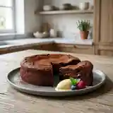 Gâteau au chocolat noir intense et fondant