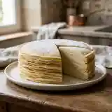 Gâteau de crêpes gourmand à la crème vanillée