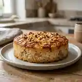 Gâteau de riz fondant aux amandes et noix croquantes