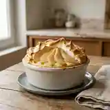 Gâteau de riz meringué aux poires fondantes : dessert gourmand et léger