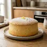 Gâteau de Savoie moelleux au zeste de citron frais
