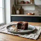 Gâteau Fondant au Chocolat et Noisettes façon Goldorak
