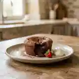 Gâteau fondant au chocolat léger et moelleux pour une personne