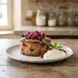 Gâteau frais léger aux fruits rouges