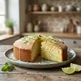 Gâteau léger au citron vert moelleux et frais