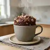 Gâteau minute choco-noisettes au micro-ondes pour une personne