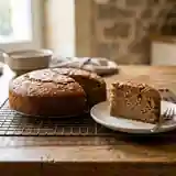 Gâteau moelleux à la farine de châtaigne et de blé