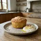 Gâteau moelleux à la noix de coco pour une personne