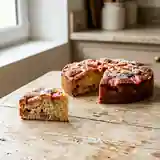 Gâteau Moelleux à la Rhubarbe Acidulée