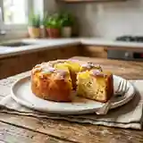 Gâteau moelleux à l'ananas express pour une personne